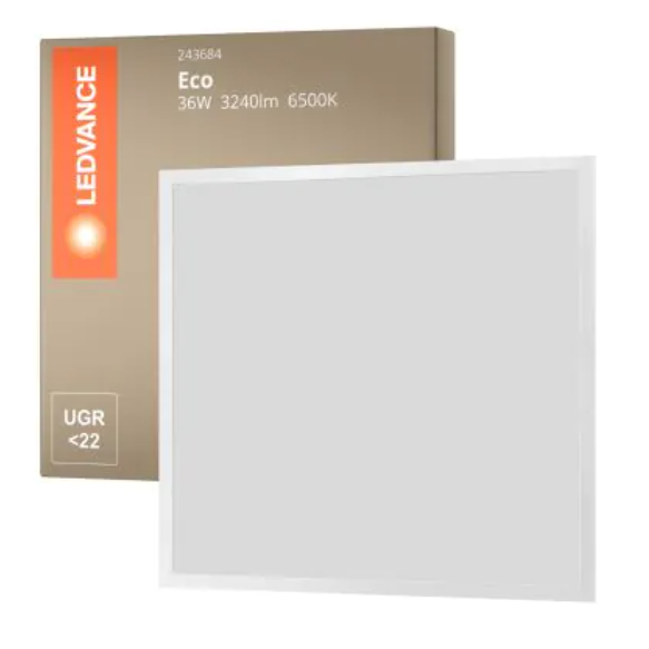 LEDVANCE 60X60 36W 865 BKT Panel Light, Daylight LED Panel Light with High Brightness and Energy Efficiency for Professional Settings